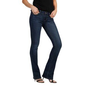 Paige Denim Jeans Manhattan Boot Cut Jeans Drift Dark Blue Wash SZ 24 NWT